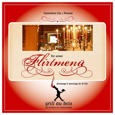 Gutschein Flirtmenü